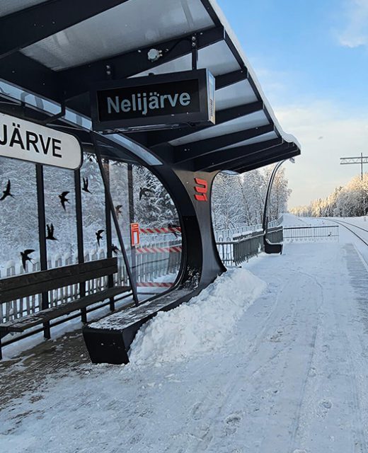 Construction of Aegviidu railway platform